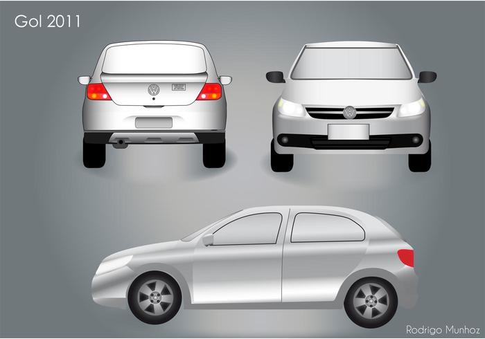 VW Gol 2011 Car Vector Pack VW Gol 2011 Car Vector Pack