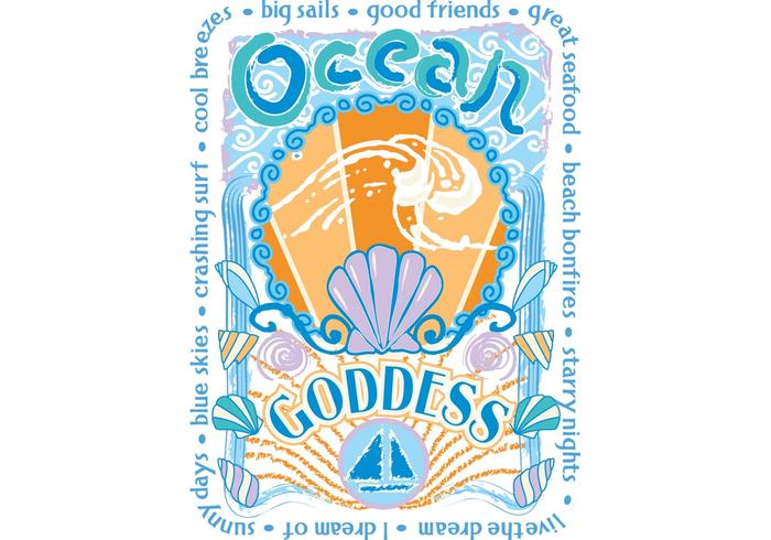 Ocean Goddess Vector Pack Ocean Goddess Vector Pack