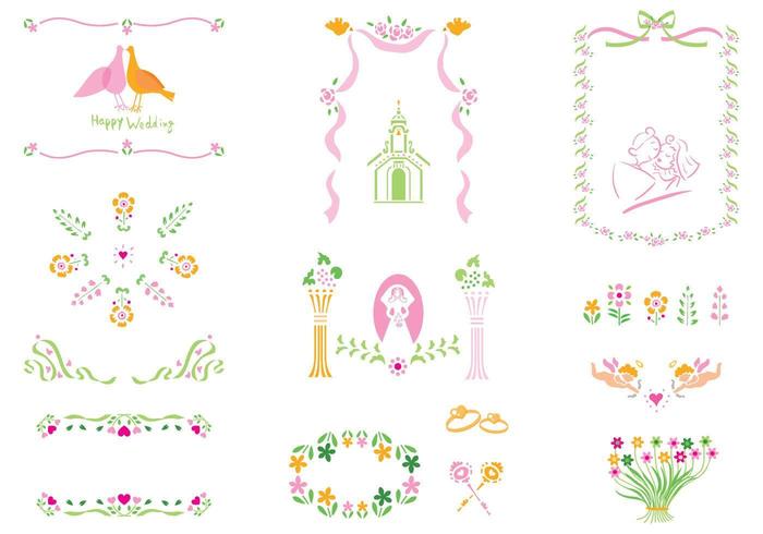 Wedding Vector Elements Pack 