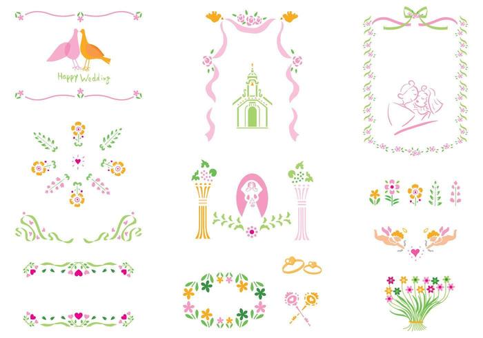 Wedding Vector Elements Pack 