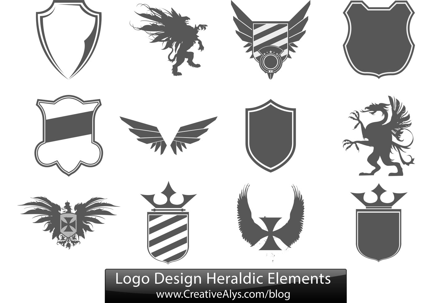 Download Logo Design Heraldic Elements - Download Free Vector Art ...