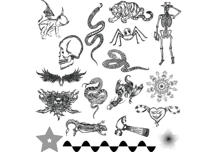 Mixed Elements Free Illustrator Vector Pack-2 Mixed Elements Free Illustrator Vector Pack-2