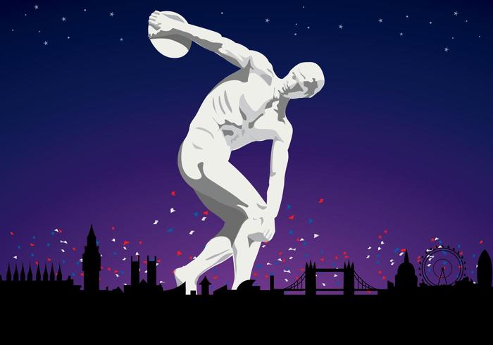 Olympic Discobolus in London 2012 Olympic Discobolus in London 2012