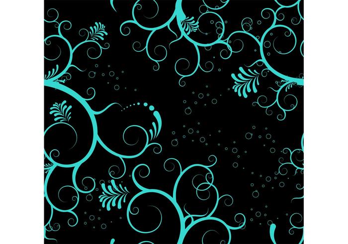 Seamless Blue Plants Ornament Seamless Blue Plants Ornament