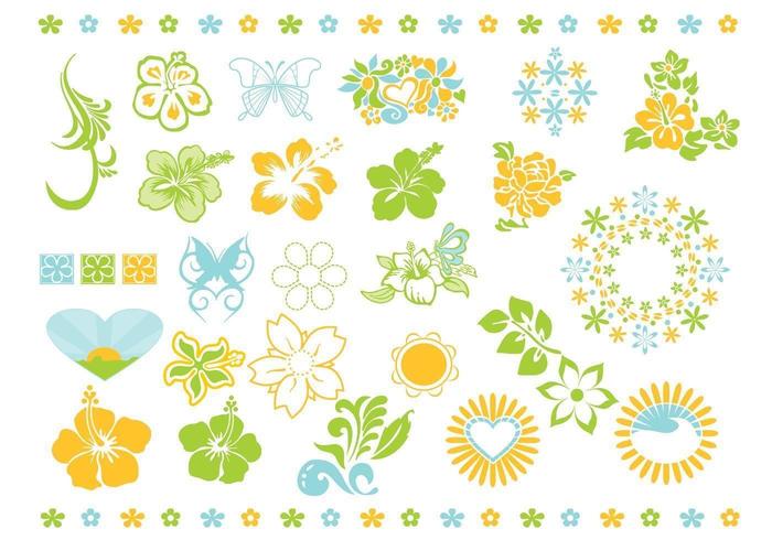 Summer Flower Vector Pack 