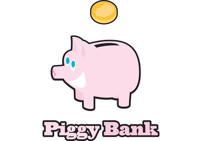 Piggy Bank Vector Piggy Bank Vector