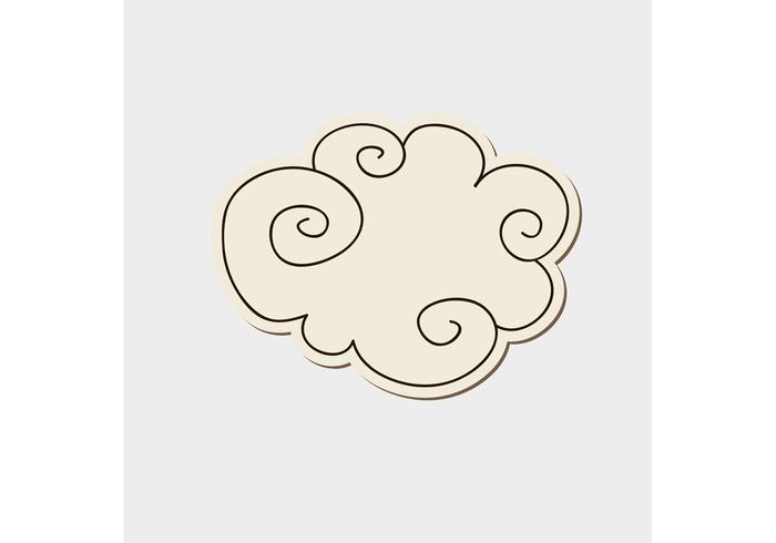 Doodle Cloud Vector - Free Vector of the Day #155 Doodle Cloud Vector - Free Vector of the Day #155