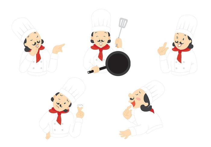 El paquete expressivo del vector del cocinero