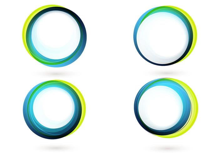 Colorful Circle Banner Vector Pack 