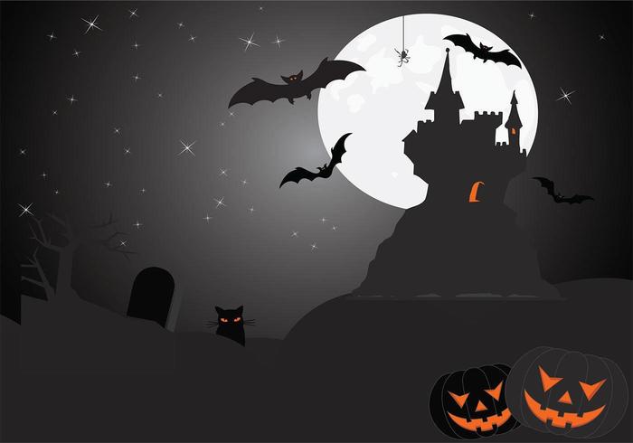 Eerie Halloween Wallpaper Vector