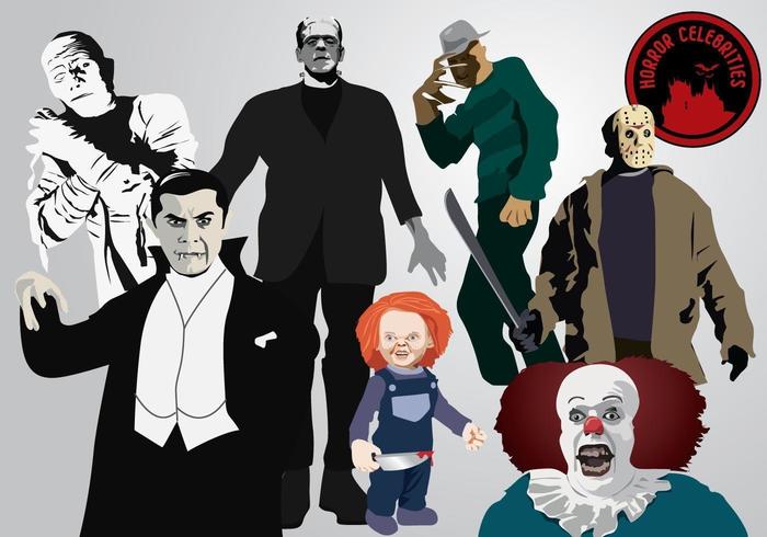 Personajes de terror vector