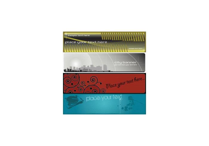 Grunge Vector Banners Grunge Vector Banners