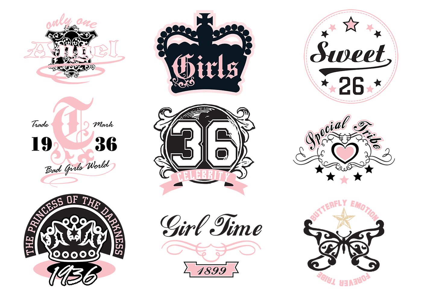 Download Girly T-shirt Vector Designs - Download Free Vectors ...