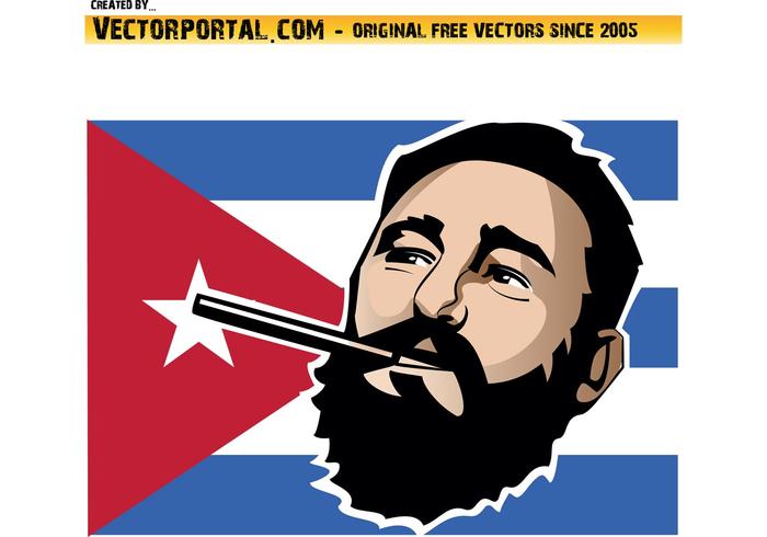 Fidel Castro Vector Illustration Fidel Castro Vector Illustration