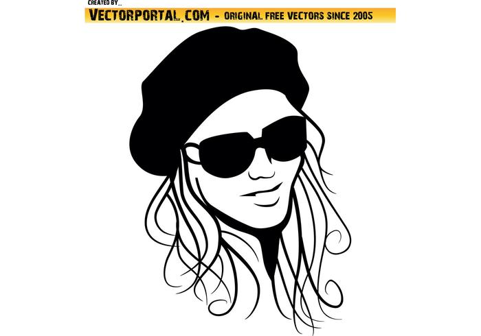 Beautiful girl vector image Beautiful girl vector image