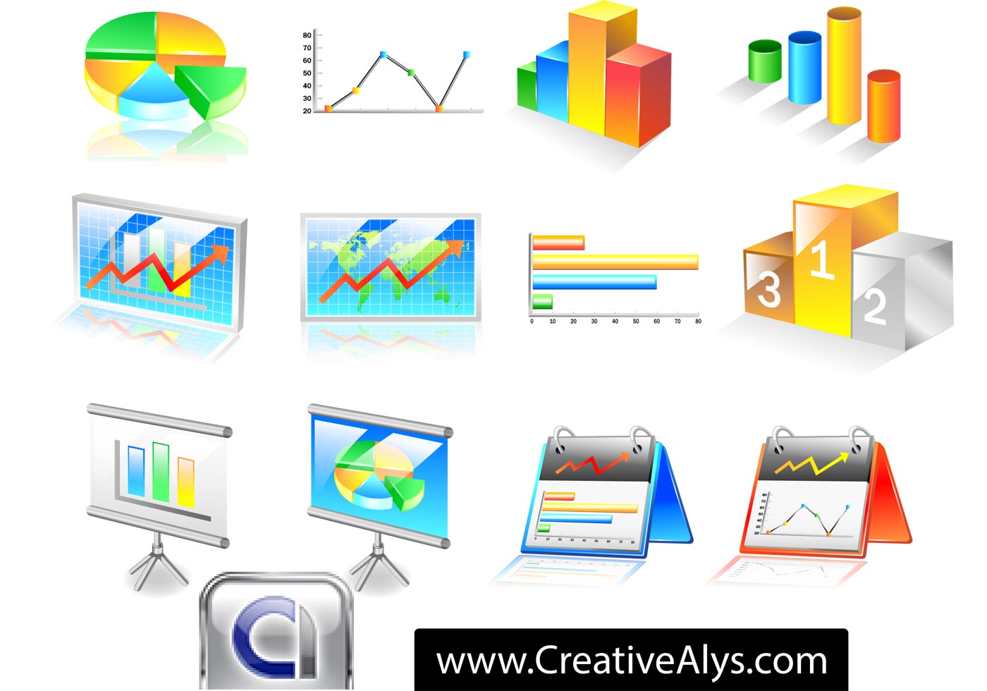 Freebies chart vector