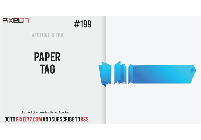 Free Vector of the Day #199: Paper Tag Free Vector of the Day #199: Paper Tag