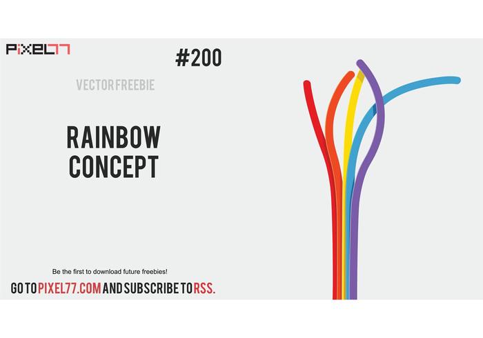 Free Vector of the Day #200: Rainbow Concept Free Vector of the Day #200: Rainbow Concept