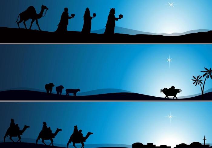 Nativity Wallpaper Vector Pack