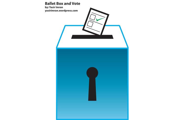 Ballet Box and Vote Vector Ballet Box and Vote Vector