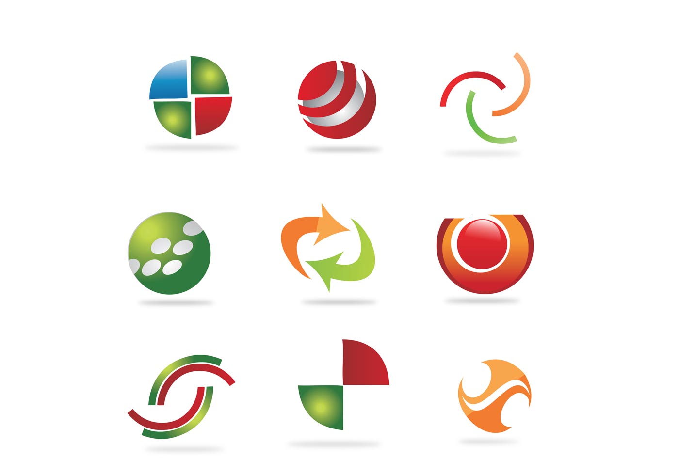 Download Free Abstract Logo Elements - Download Free Vector Art ...