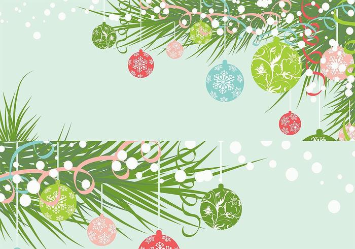 Adorno de Navidad Wallpaper Vector Pack