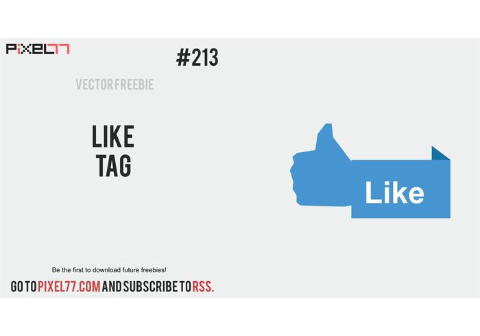 Free Vector of the Day #213: Like Tag Free Vector of the Day #213: Like Tag