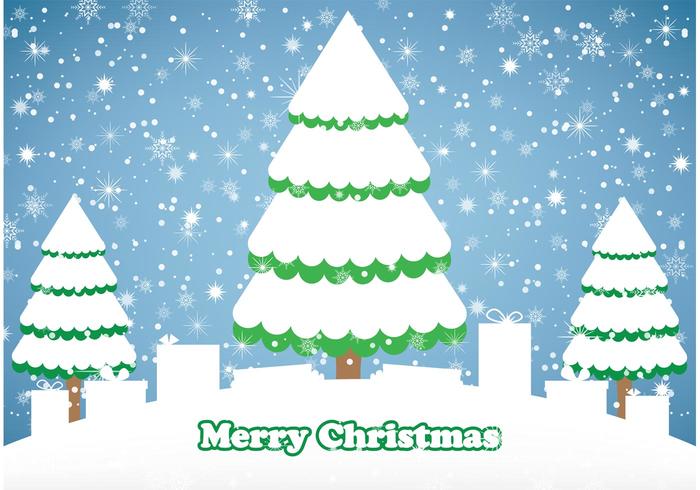 Winter snowy day vector Winter snowy day vector