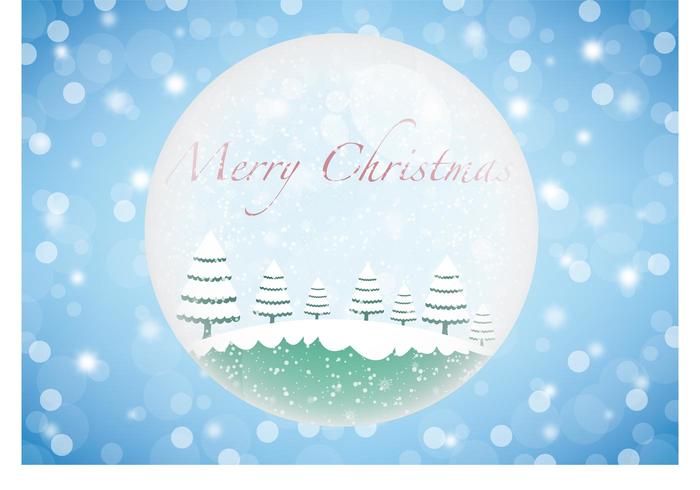 Christmas winter glass ball vector Christmas winter glass ball vector
