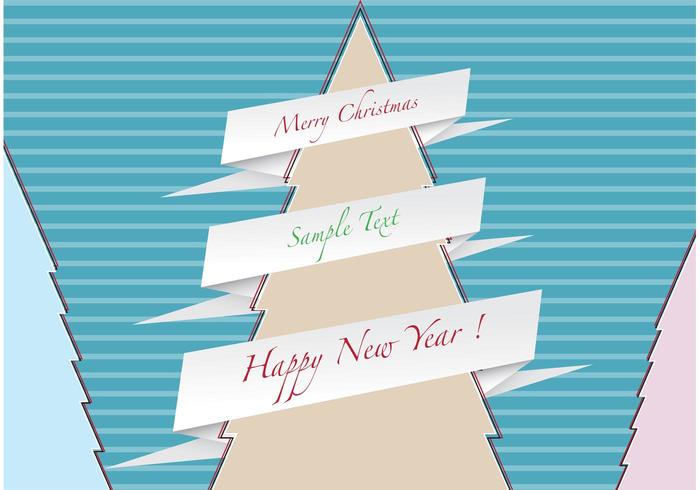 Origami Christmas tree vector Origami Christmas tree vector