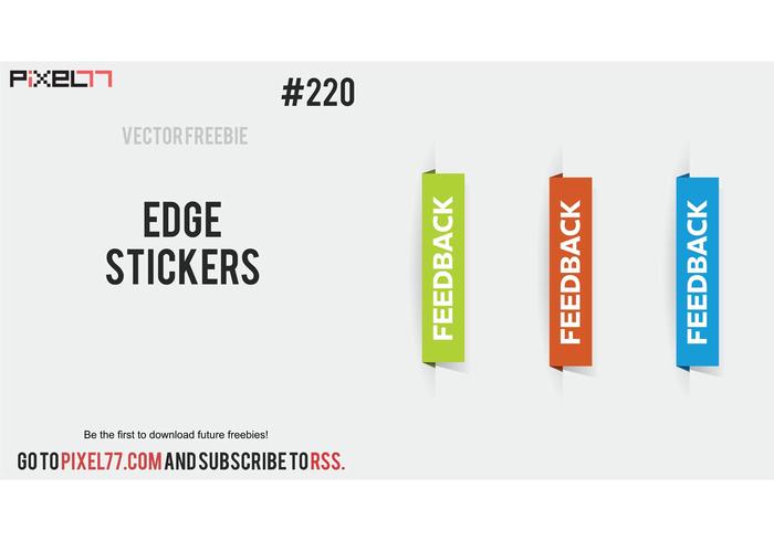 Free Vector of the Day #220: Edge Stickers Free Vector of the Day #220: Edge Stickers