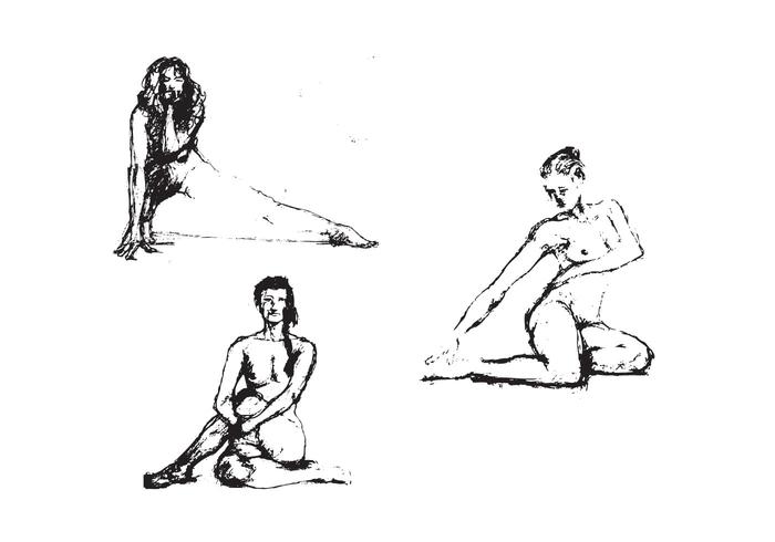 Sketch of Human Figure Vector Sketch of Human Figure Vector