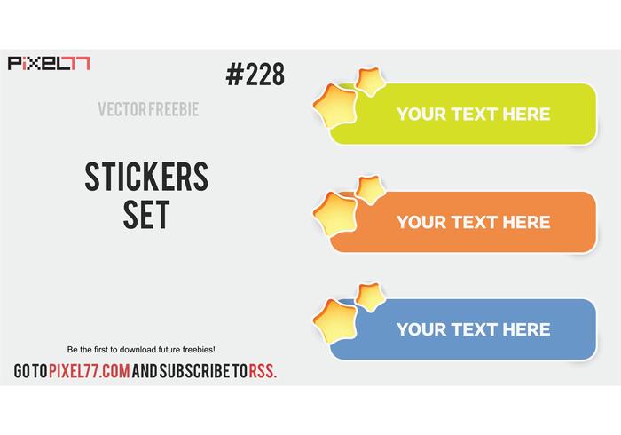 Free Vector of the Day #228: Stickers Free Vector of the Day #228: Stickers