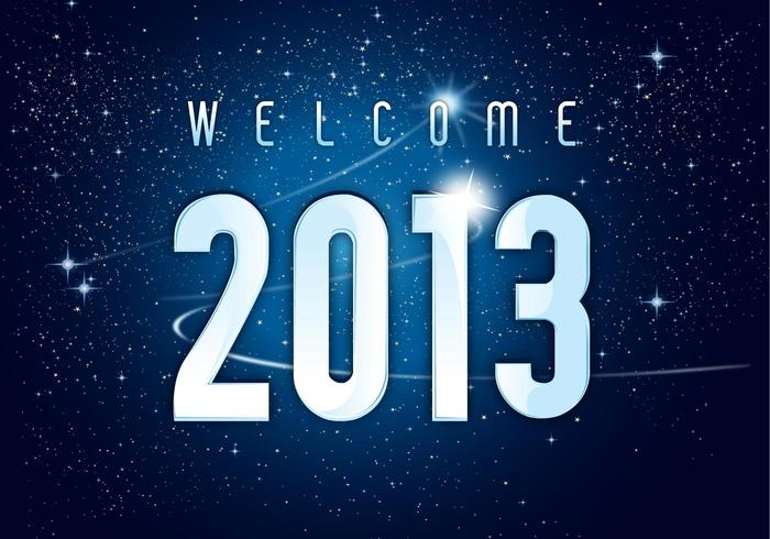 Welcome 2013 New Year Vector