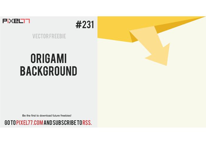 Origami Background Vector - Free Vector of the Day #231 Origami Background Vector - Free Vector of the Day #231
