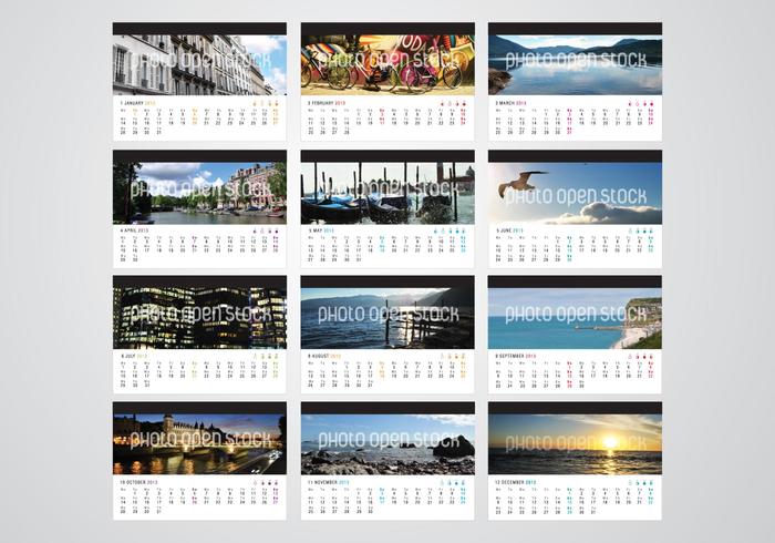 2013 Calendar Vector 2013 Calendar Vector