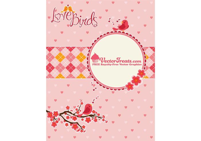 Valentine's Day Vector Love Birds Valentine's Day Vector Love Birds