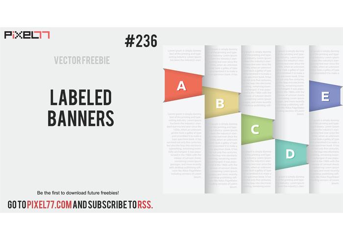 Labeled Banner Vectors - Free Vector of the Day #236 Labeled Banner Vectors - Free Vector of the Day #236