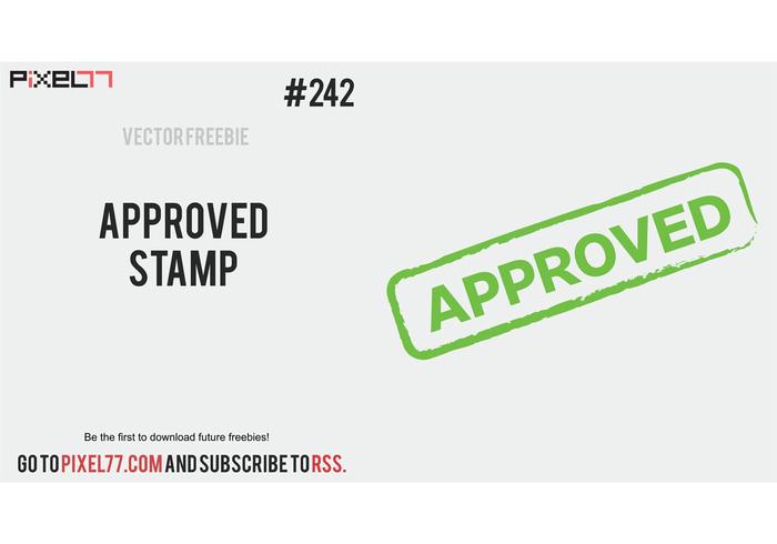 Free Vector of the Day #242: Approved Stamp Free Vector of the Day #242: Approved Stamp