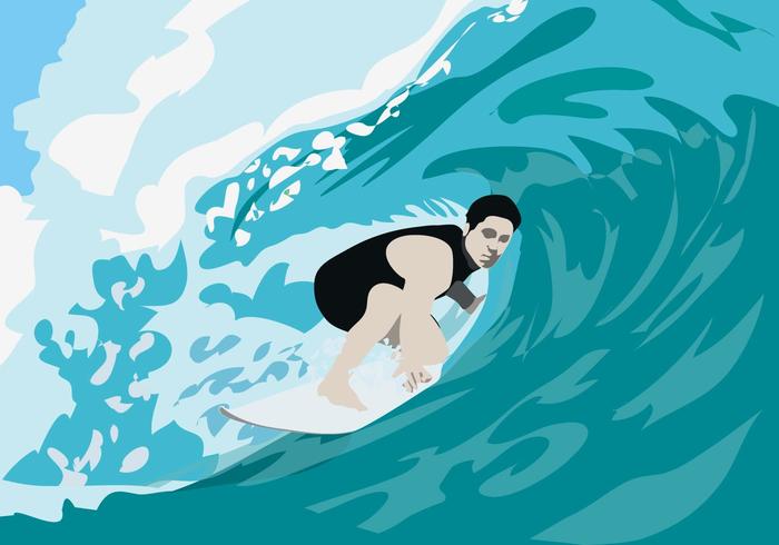 Surfer and Wave Surfer and Wave