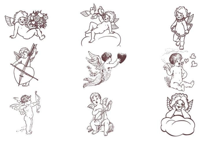 Baby Cupid Vector Pack