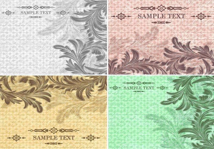 Fondo de textura Vintage Vector Pack