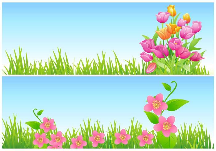 Tulip and Floral Vector Wallpaper Pack
