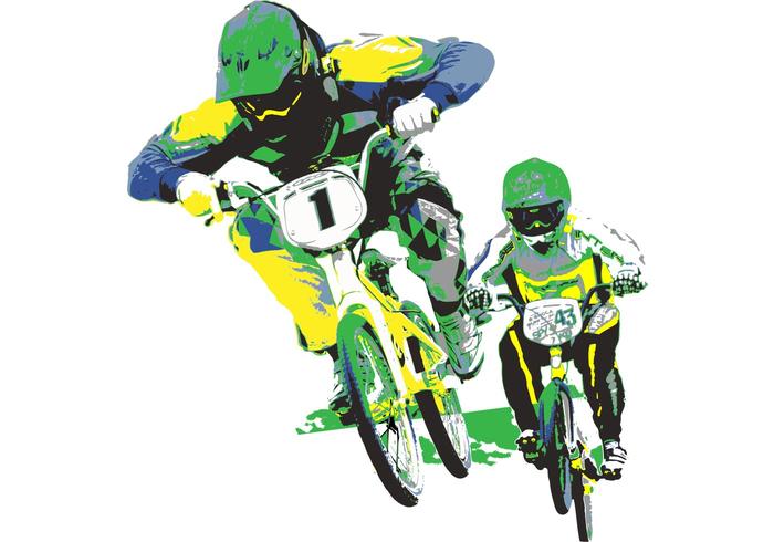 Free Vector BMX Biker Free Vector BMX Biker
