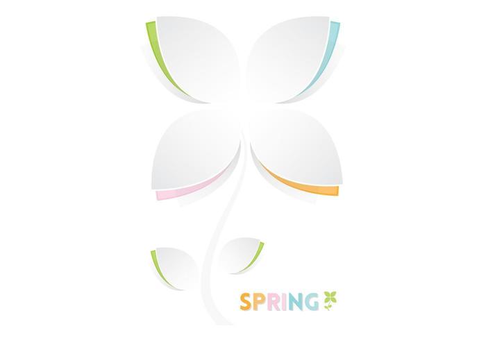 Cutout Spring Flower Vector 