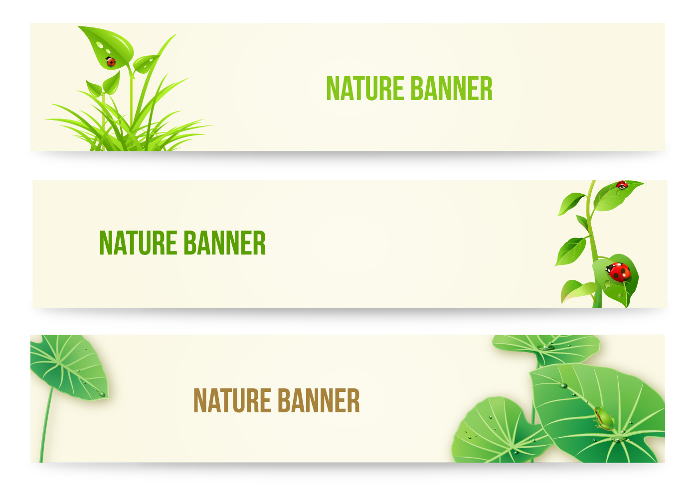  Nature  Banner  Vector  Pack Download Free Vectors  Clipart 