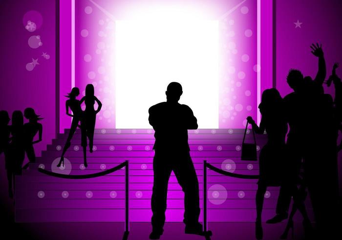 Glowing Purple Party Vector Background 