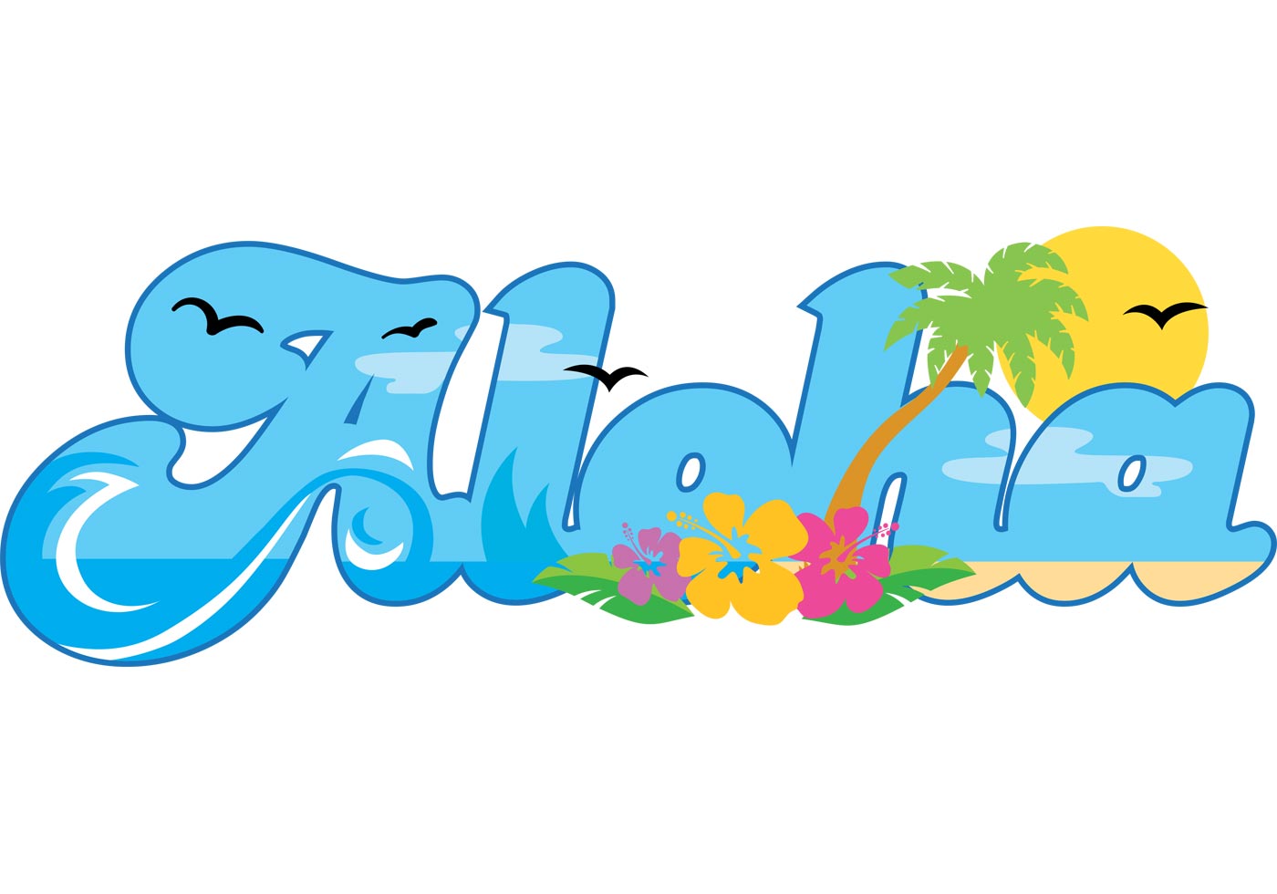 Download Aloha Hawaii Vector | Free Vector Art at Vecteezy!
