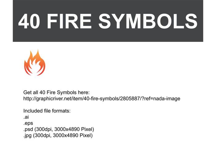 Fire Vector Symbols Fire Vector Symbols