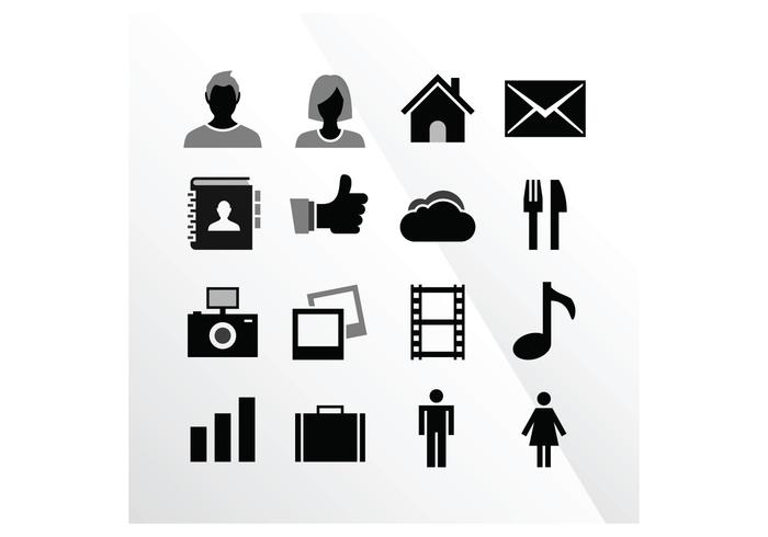 16 iOS Tab Bar Vector Ikoner av IconBeast.com 16 iOS Tab Bar Vector Ikoner av IconBeast.com